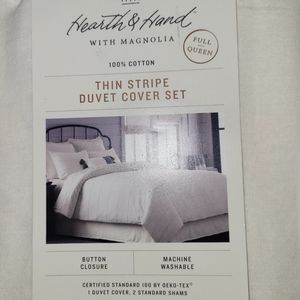 New Hearth and Hand Queen Duvet Cover Set